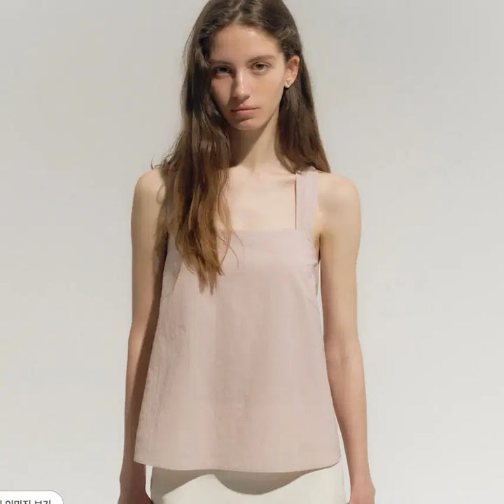 [BUNJANG] SIE Lorin Square Sleeveless Petal Pink S / 시에 sie 로린 스퀘어 슬리브리스 페탈핑크 S