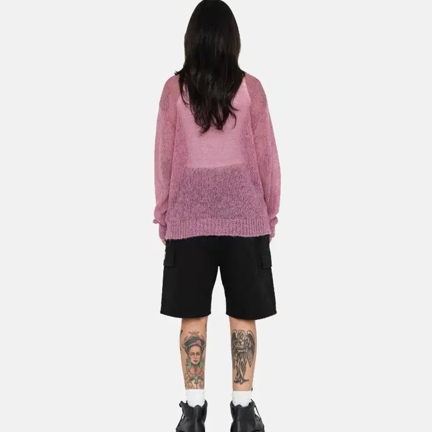 [BUNJANG] Stussy Loose Knit Logo Sweater / 스투시 루즈 니트 로고 스웨터