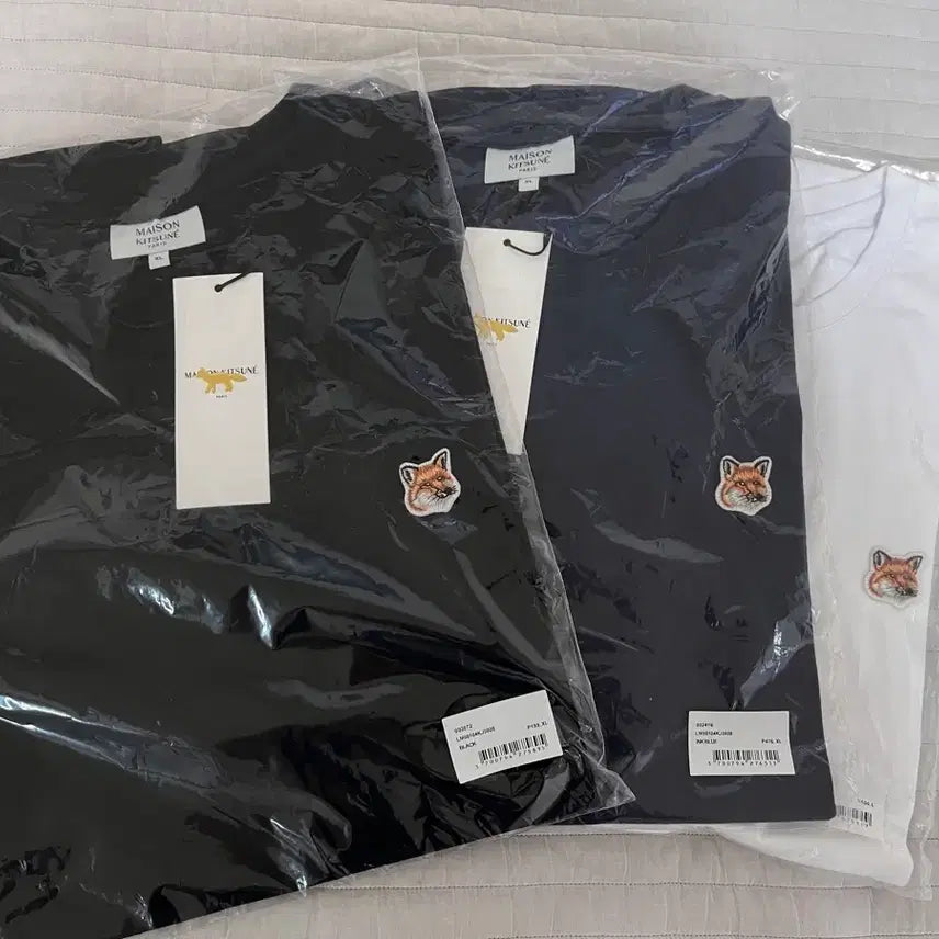 [BUNJANG] Maison Kitsune Fox Short Sleeve T-shirt / 메종키츠네 반팔 폭반헤드 반팔 새상품 정품