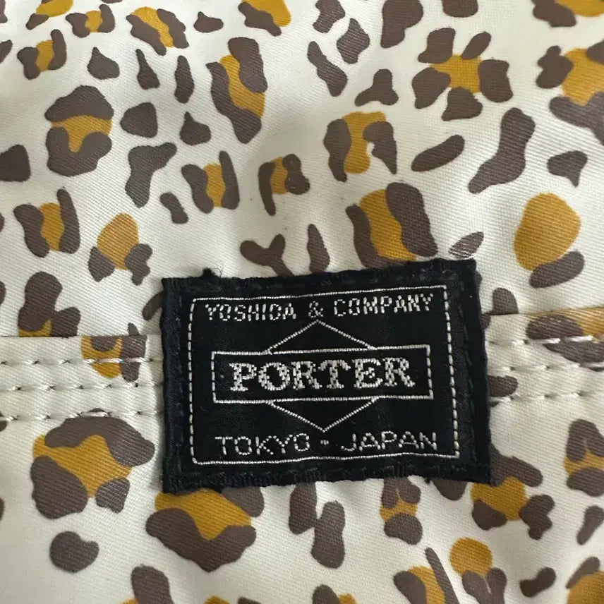 [BUNJANG] PORTER x X-GIRL Leopard Boston Bag Duffel Bag L / PORTER x X-GIRL 요시다포터 레오파드 보스턴백 더플백 L