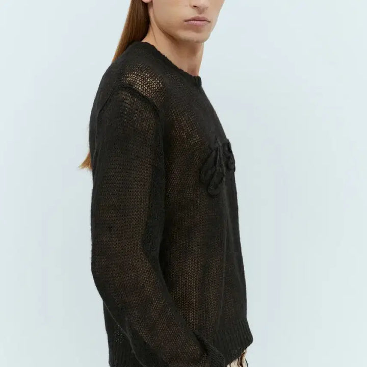 [BUNJANG] Stussy Loose Knit Logo Sweater / 스투시 루즈 니트 로고 스웨터