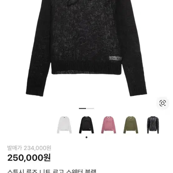 [BUNJANG] Stussy Loose Knit Logo Sweater / 스투시 루즈 니트 로고 스웨터