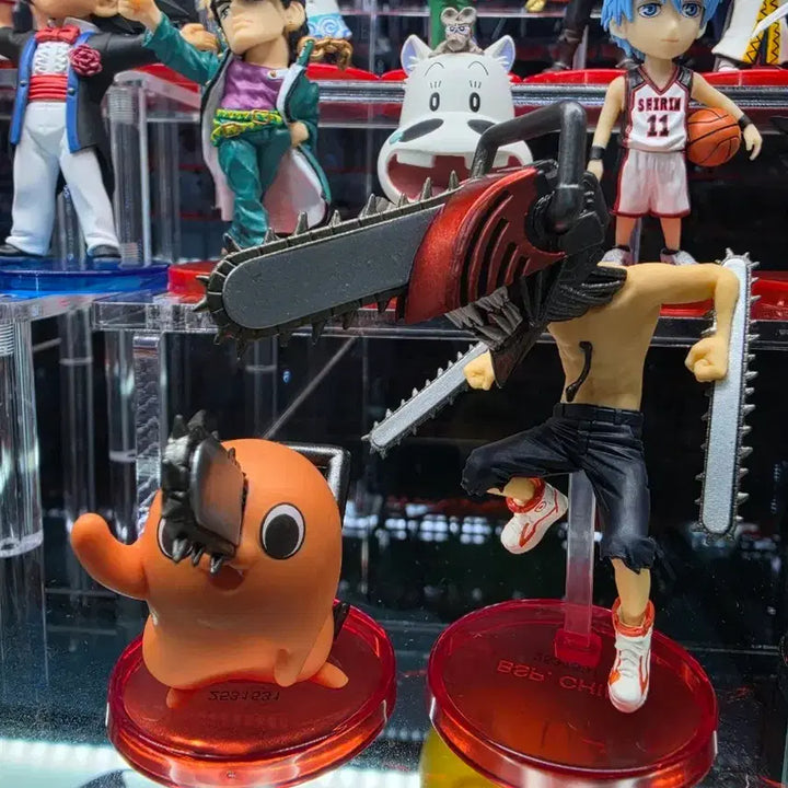 [BUNJANG] Chainsaw Man Jump Limited World Collectable Figure Denji &amp; Pochita Bundle Set / 체인소 맨 점프한정 월콜 덴지&amp;포치타 일괄 판매합니다.