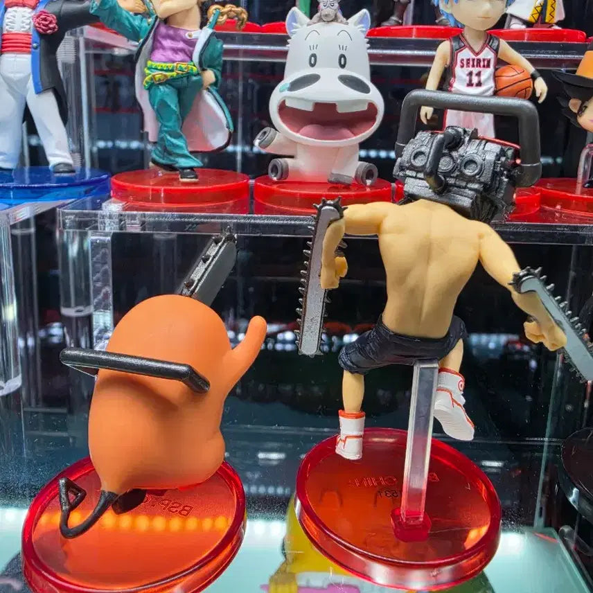 [BUNJANG] Chainsaw Man Jump Limited World Collectable Figure Denji &amp; Pochita Bundle Set / 체인소 맨 점프한정 월콜 덴지&amp;포치타 일괄 판매합니다.