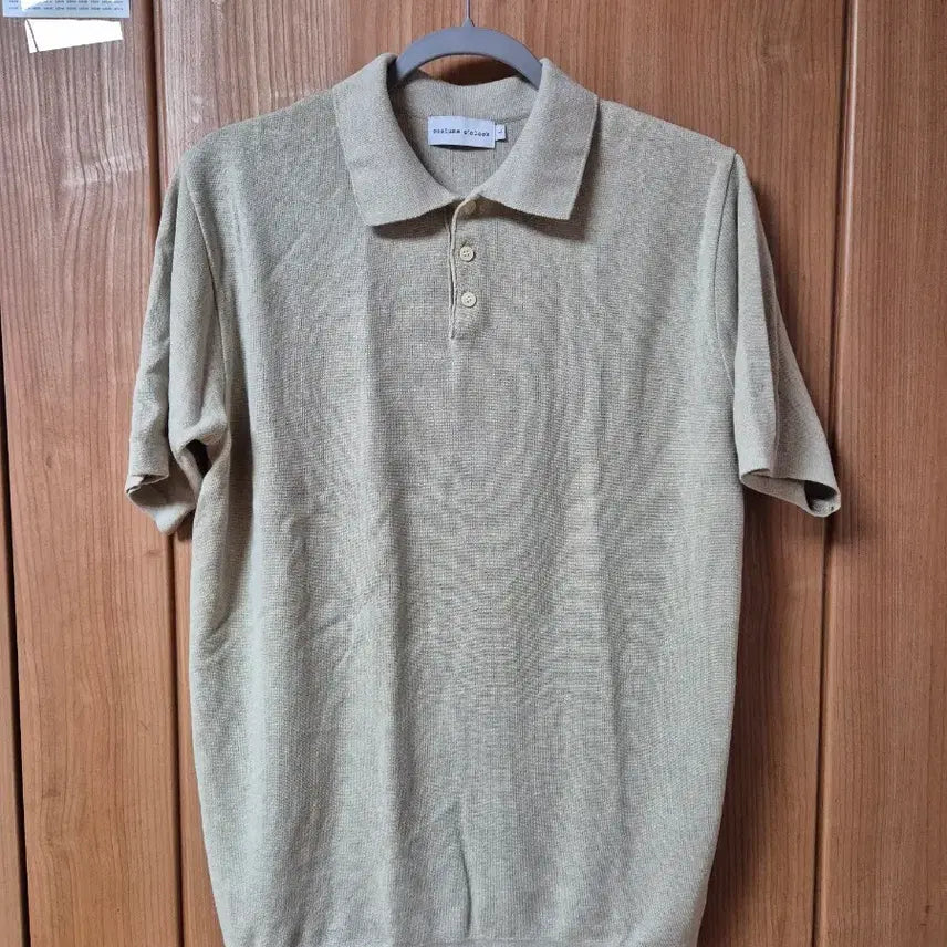 [BUNJANG] Custom Clove Short Sleeve Polo Knit Oatmeal L / 커스텀어클락 반팔 카라니트 오트밀 L