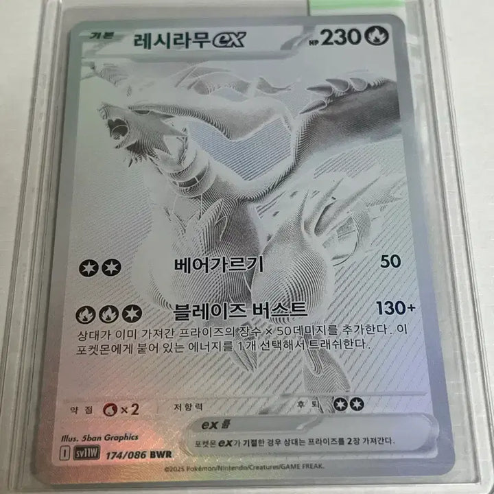[SOLD OUT] 포켓몬 레시라무 EX bwr (+서비스)
