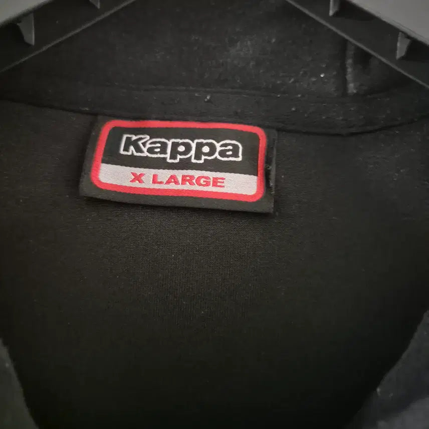 [BUNJANG] Kappa Hooded Zip-up Black / [105]카파 후드집업 블랙 스판 포함