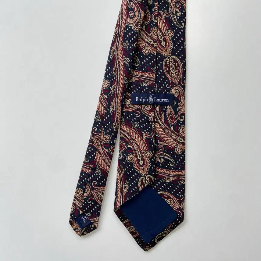 [BUNJANG] Polo Ralph Lauren Paisley Silk Necktie / 폴로 랄프로렌(POLO) 페이즐리 명품 정품 넥타이