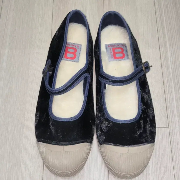 [BUNJANG] Bensimon Velvet Mary Jane Sneakers Navy 39 / 벤시몽 벨벳 메리제인 스니커즈 네이비 39