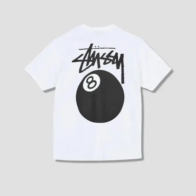 [BUNJANG] Stussy 8 Ball T-shirt White / 스투시 8볼 반팔 티셔츠 화이트 새상품