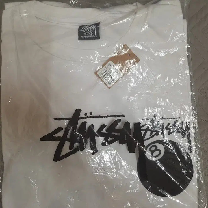 [BUNJANG] Stussy 8 Ball T-shirt White / 스투시 8볼 반팔 티셔츠 화이트 새상품