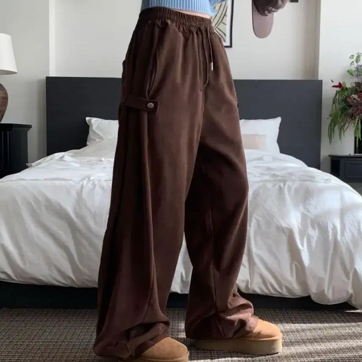 [BUNJANG] Modi Mood Brown Training Pants / 모디무드 트레이닝 팬츠 브라운