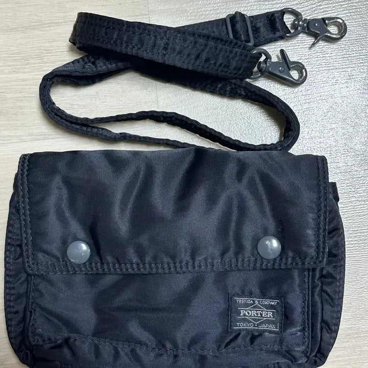 [BUNJANG] Porter Yoshida Tanker Snap Shoulder Bag Black / Porter 요시다 포터 탱커 스냅 숄더백 블랙