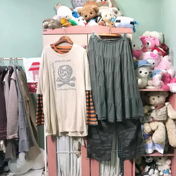 [BUNJANG] Kamome Sanjo Chic Coordination Set / 카모메산장 멋쟁이 코디세트