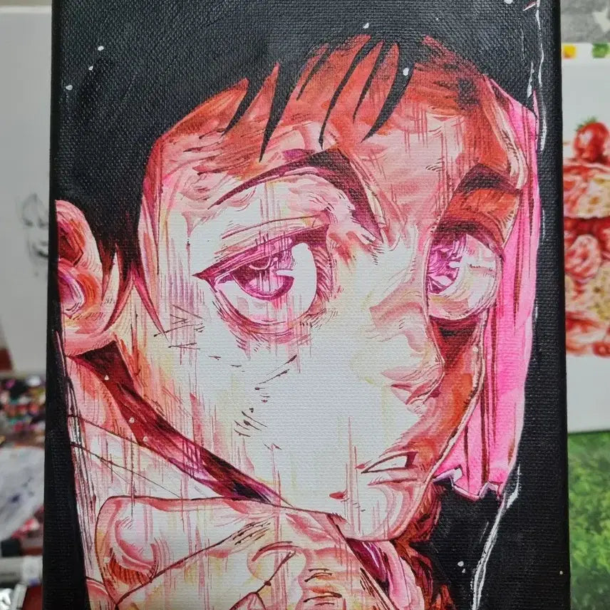 [BUNJANG] Yuta 1F Canvas Painting / 직접 그린 3인 영역전개 유타 1F캔버스 그림