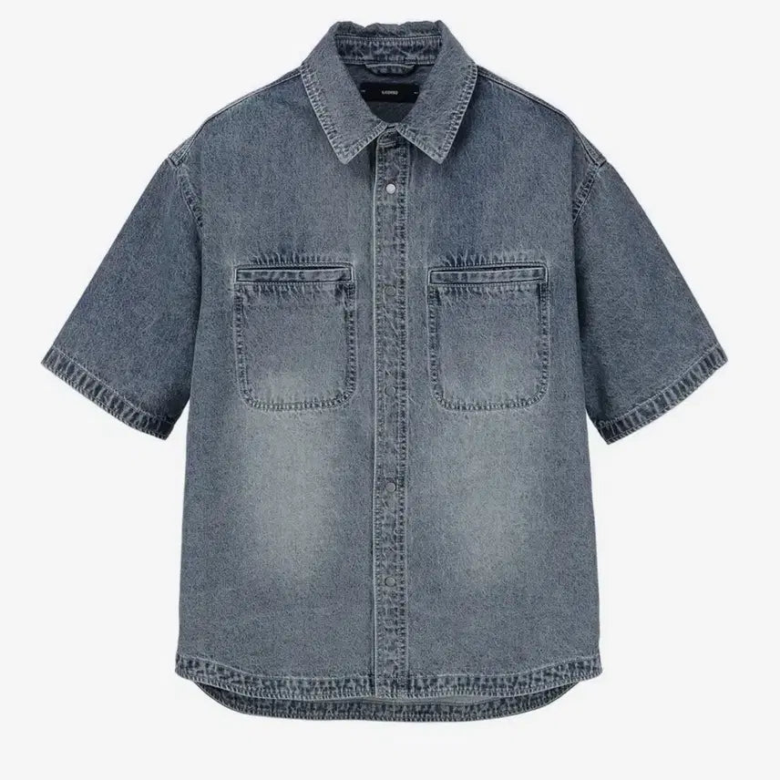[BUNJANG] Il Corso Denim Short Sleeve Shirt / 일꼬르소 데님 반팔 셔츠