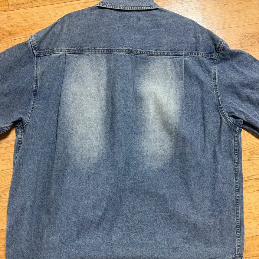 [BUNJANG] Il Corso Denim Short Sleeve Shirt / 일꼬르소 데님 반팔 셔츠