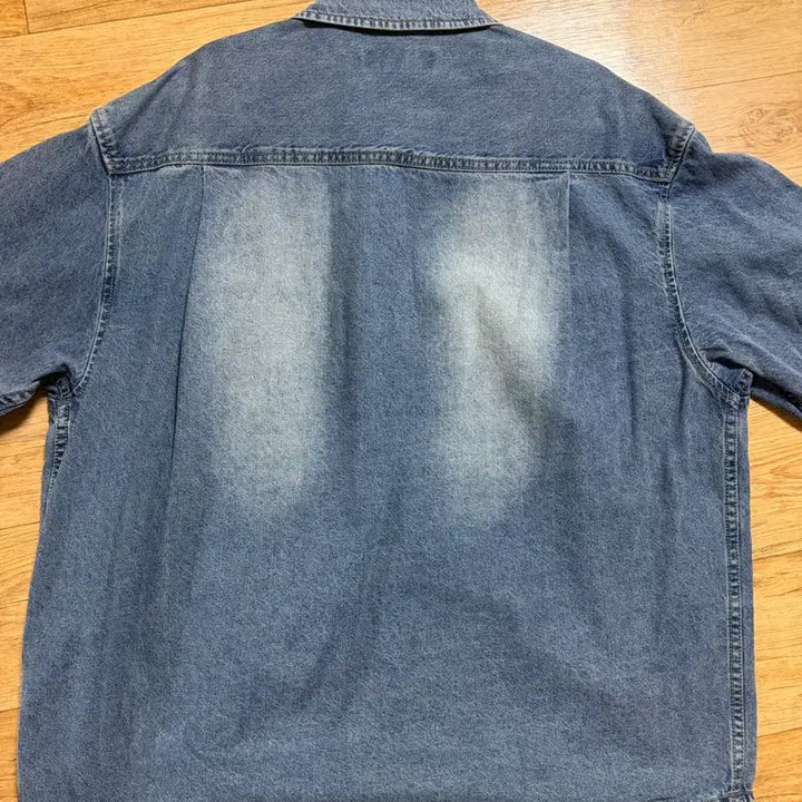 [BUNJANG] Il Corso Denim Short Sleeve Shirt / 일꼬르소 데님 반팔 셔츠