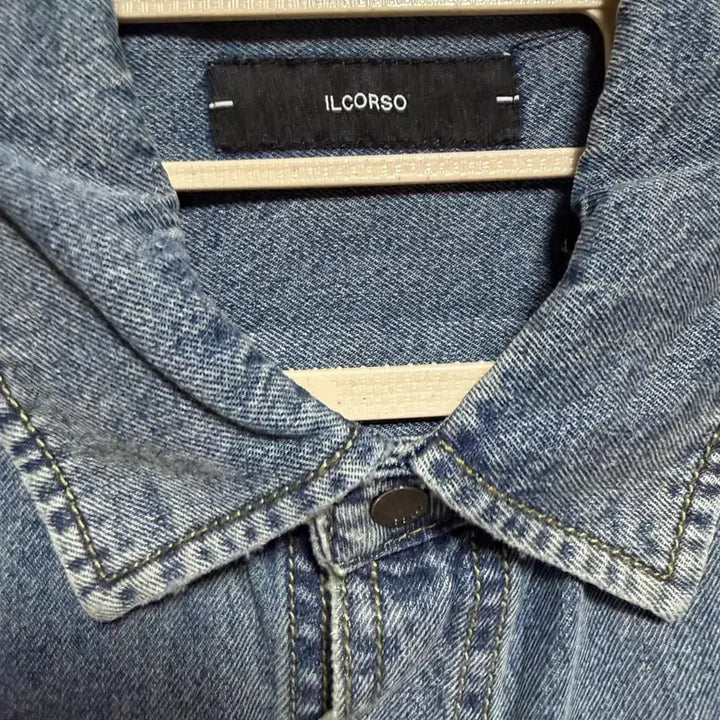 [BUNJANG] Il Corso Denim Short Sleeve Shirt / 일꼬르소 데님 반팔 셔츠