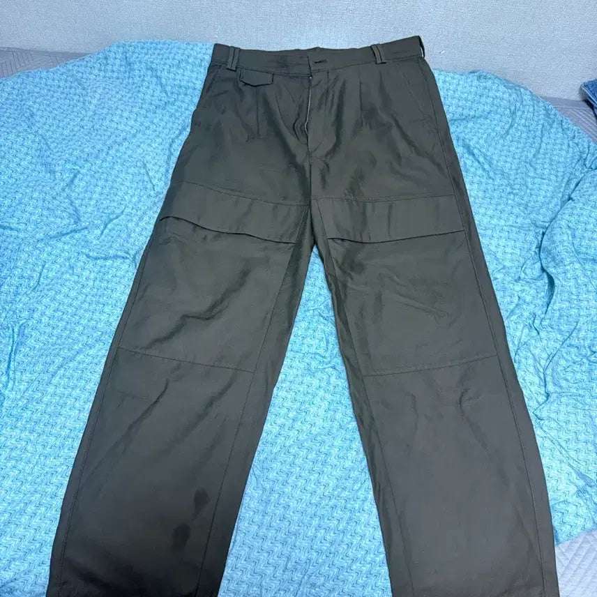[BUNJANG] Zara Khaki Wide-Leg Pants / 자라 카키 와이드 팬츠