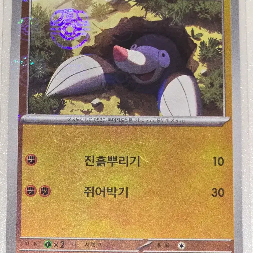 [SOLD OUT] 포켓몬카드 두더류 마스터볼 홀로