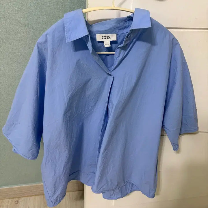 [BUNJANG] COS Cotton Short Sleeve Shirt / COS 코스 정품 반팔 셔츠