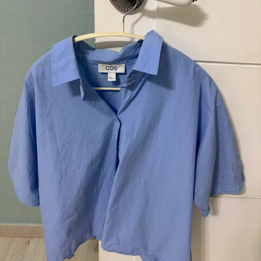 [BUNJANG] COS Cotton Short Sleeve Shirt / COS 코스 정품 반팔 셔츠