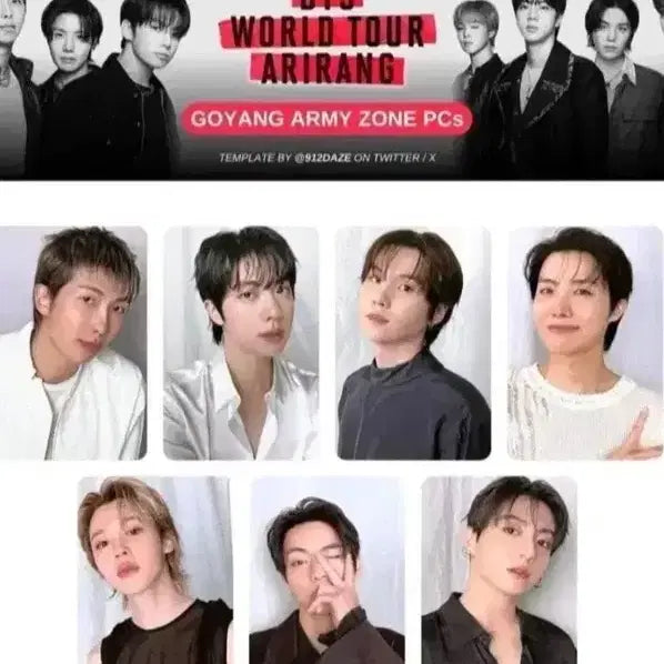 [BUNJANG] BTS ARMYZONE Photocard Bundle Set / 방탄 BTS 아미존 포카 정국 지민 슈가 제이홉 알엠 진 뷔