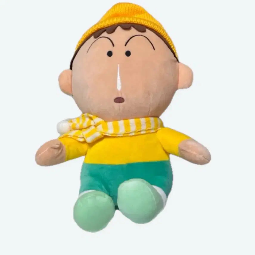 [BUNJANG] 30cm Maenggu Doll with Yellow Beanie and Scarf / 맹구 인형 30cm