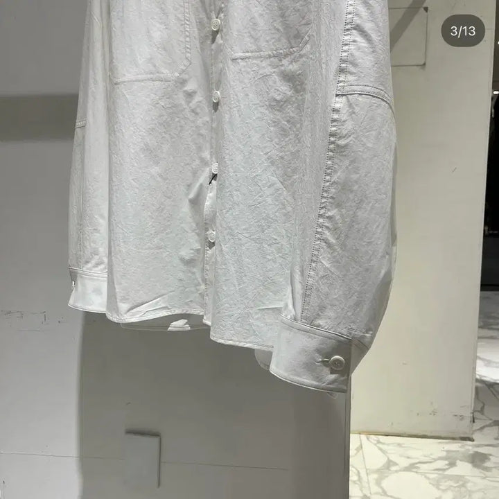 [BUNJANG] Solid Homme White Shirt / 25SS 솔리드옴므 화이트 셔츠 남방