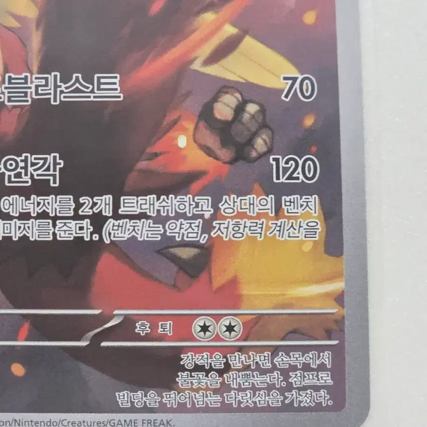 [BUNJANG] Pokemon Blaziken AR Card / 포켓몬카드 번치코 AR