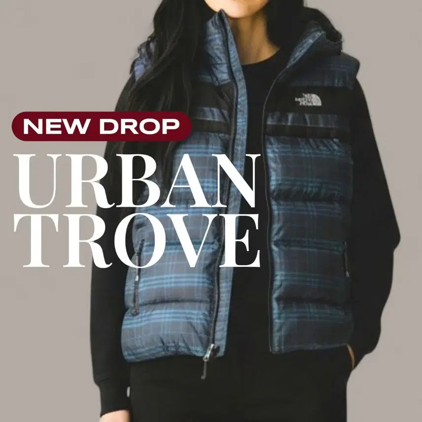 [BUNJANG] The North Face Check Down Vest / 노스페이스 체크 다운 베스트 패딩조끼 S