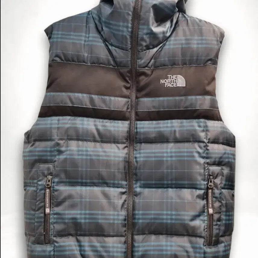 [BUNJANG] The North Face Check Down Vest / 노스페이스 체크 다운 베스트 패딩조끼 S
