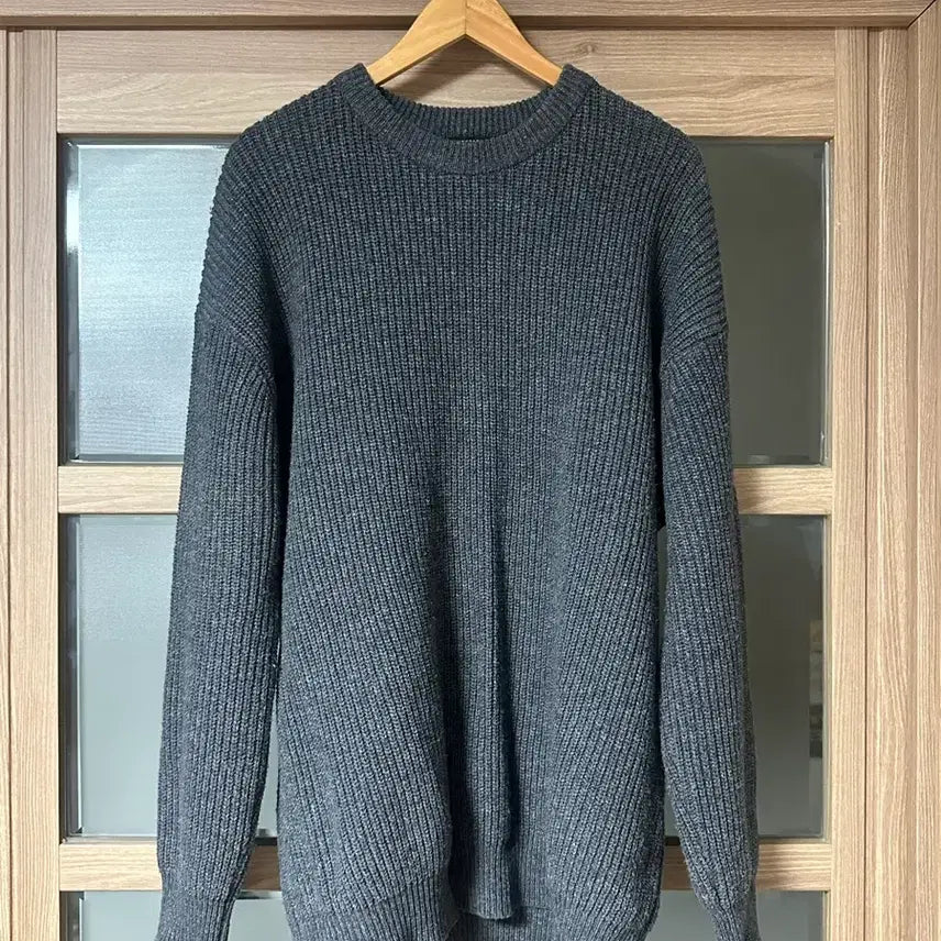 [BUNJANG] Charcoal Knit Sweater L / 차콜 니트 L