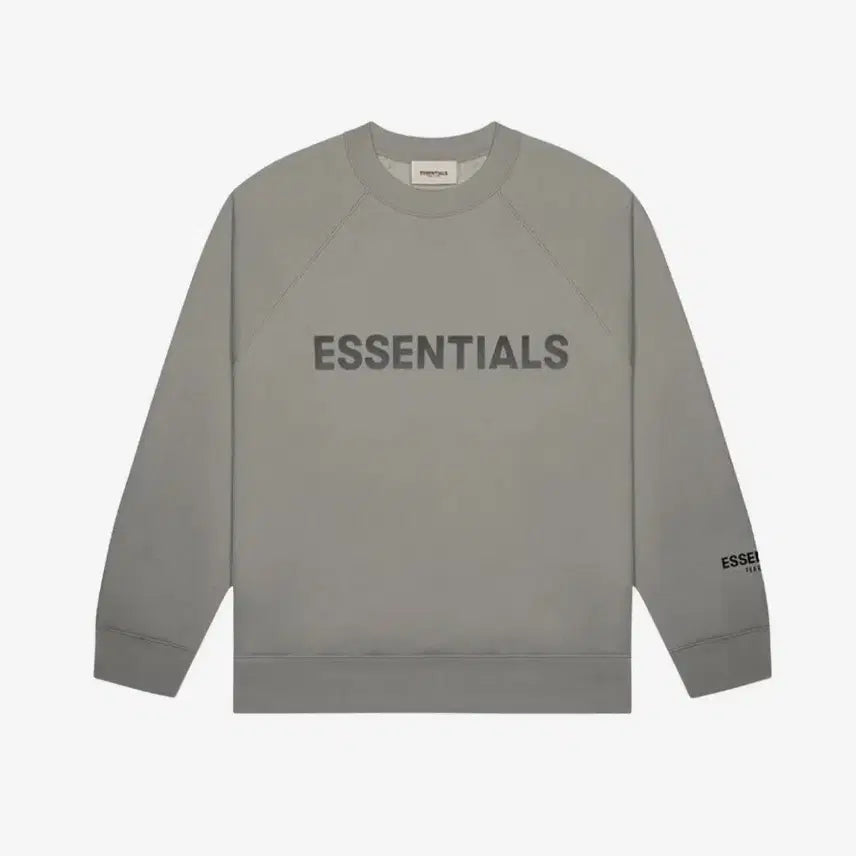 [BUNJANG] Fear of God Essentials Cement 3D Appliqué Crewneck L / 택포함! 피어오브갓 에센셜 시멘트 3D 실리콘 아플리케 크루넥 L 새것