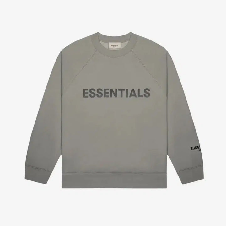 [BUNJANG] Fear of God Essentials Cement 3D Appliqué Crewneck L / 택포함! 피어오브갓 에센셜 시멘트 3D 실리콘 아플리케 크루넥 L 새것