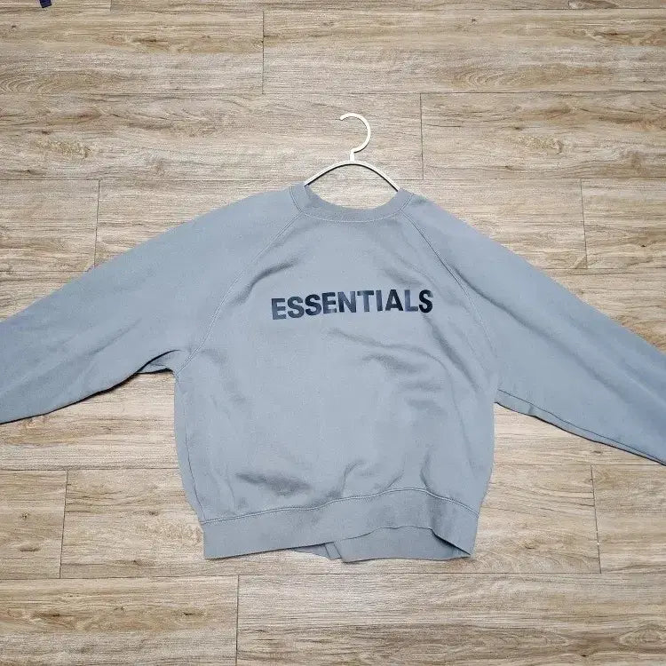 [BUNJANG] Fear of God Essentials Cement 3D Appliqué Crewneck L / 택포함! 피어오브갓 에센셜 시멘트 3D 실리콘 아플리케 크루넥 L 새것
