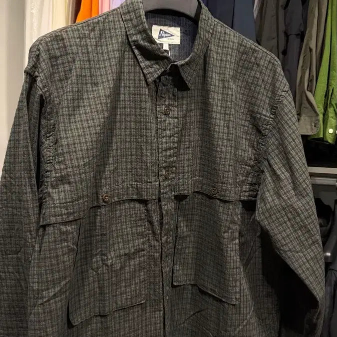 [BUNJANG] BEAMS Pilgrim Albert Field Shirt Olive L / 빔즈 필그림 26ss 알버트필드 셔츠 올리브 L사이즈