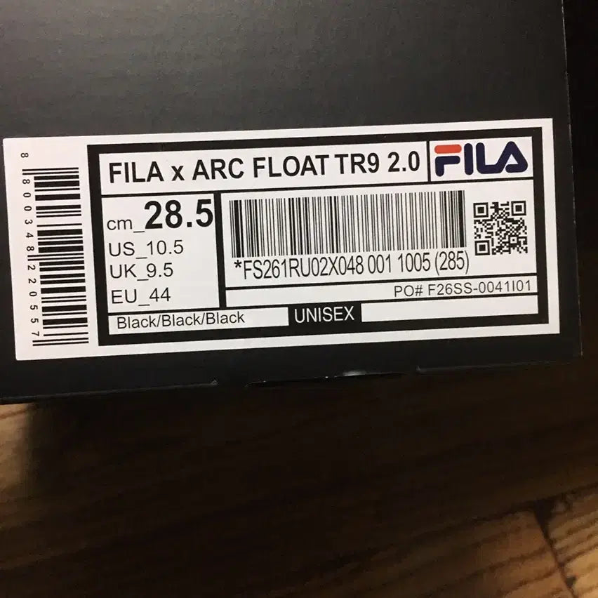 [SOLD OUT] FILA x ARC FLOAT TR9 2.0 블랙 판매합니다