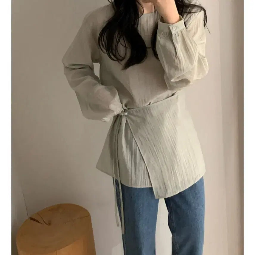 [BUNJANG] Markedly Architect Layered Blouse / 랩스커트 레이어드 블라우스(마크들리 아키텍트 달리호텔 드윌 자라 아르켓