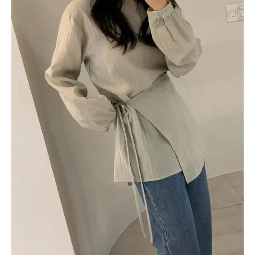 [BUNJANG] Markedly Architect Layered Blouse / 랩스커트 레이어드 블라우스(마크들리 아키텍트 달리호텔 드윌 자라 아르켓
