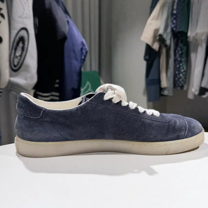 [BUNJANG] Prada Rain Suede Sneakers Navy / (A/9) / 프라다 레인 스웨이드 스니커즈 네이비
