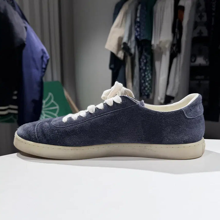 [BUNJANG] Prada Rain Suede Sneakers Navy / (A/9) / 프라다 레인 스웨이드 스니커즈 네이비