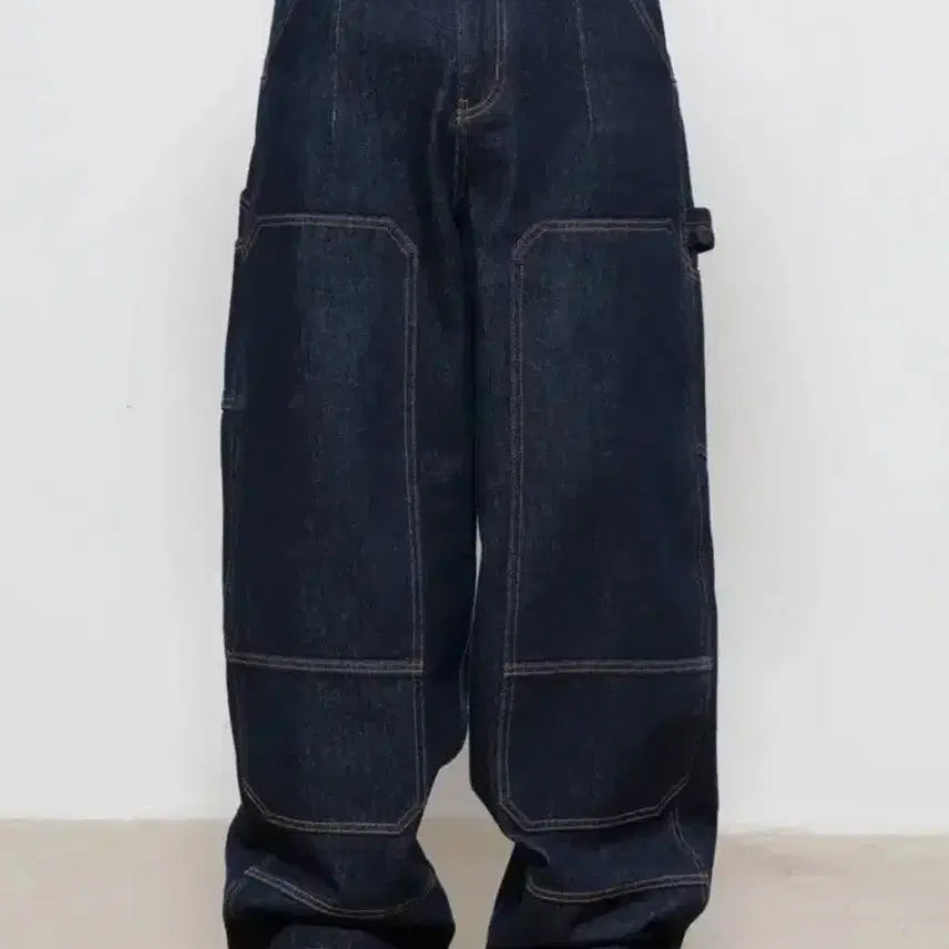 [SOLD OUT] 비긴202 더블니 데님 팬츠 [논페이디드 인디고] 2 Size