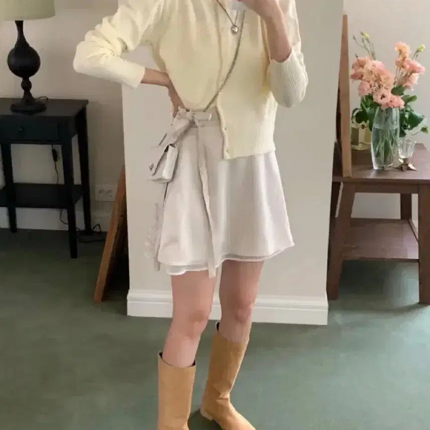 [BUNJANG] Aiden Able Silky Layered Skirt / [새상품]에이딘에이블 실키 레이어드 스커트 치마 타낫 더바넷