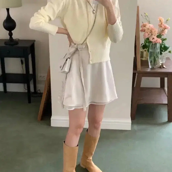 [BUNJANG] Aiden Able Silky Layered Skirt / [새상품]에이딘에이블 실키 레이어드 스커트 치마 타낫 더바넷