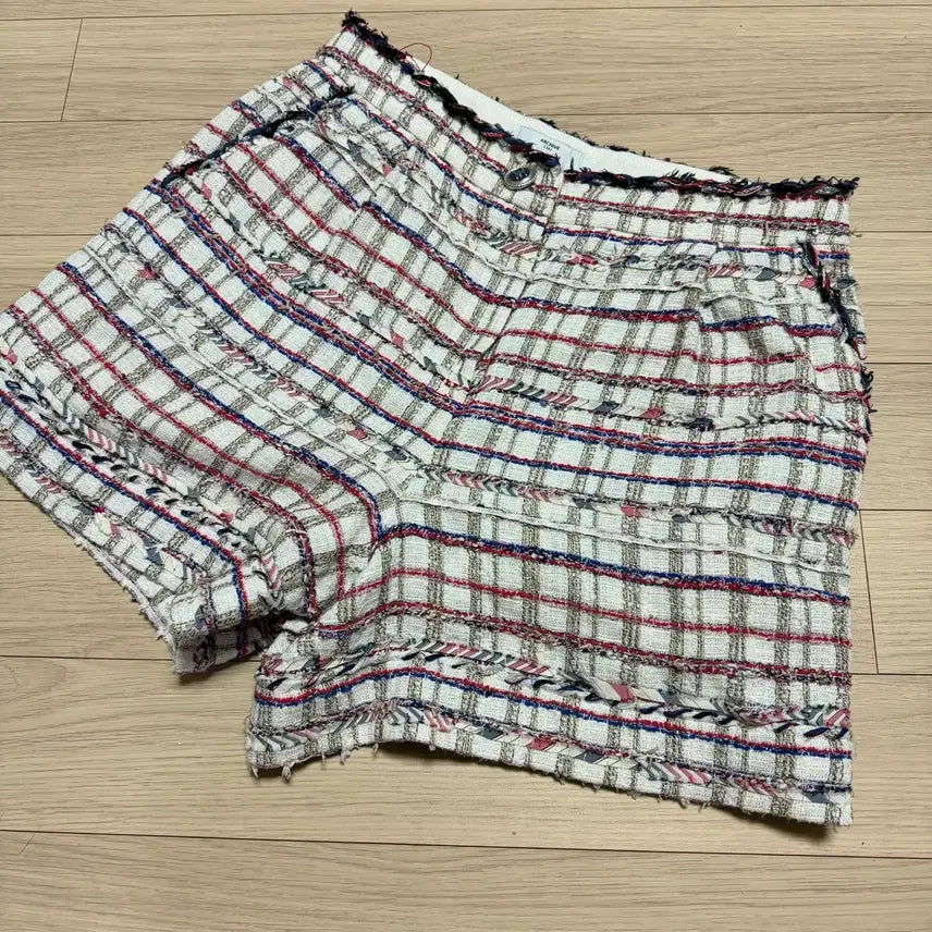 [BUNJANG] Obze Tweed Shorts - Checkered Summer Shorts / 한섬 오브제 트위드 숏팬츠 반바지 체크 쇼츠 여름 펄사 하객룩출근오피스룩