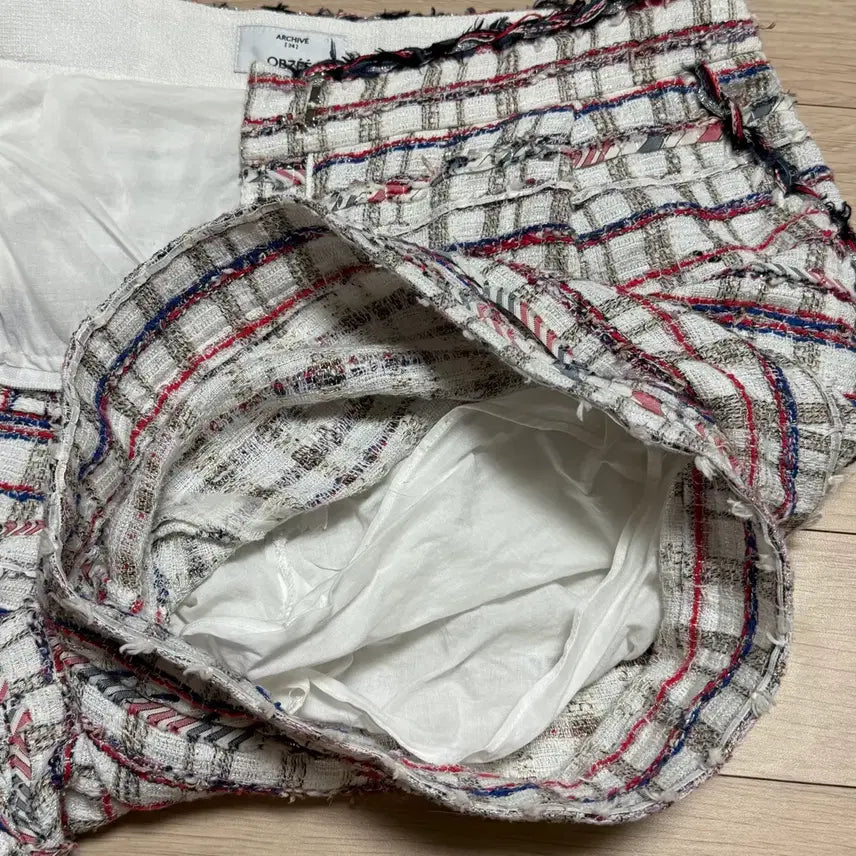 [BUNJANG] Obze Tweed Shorts - Checkered Summer Shorts / 한섬 오브제 트위드 숏팬츠 반바지 체크 쇼츠 여름 펄사 하객룩출근오피스룩