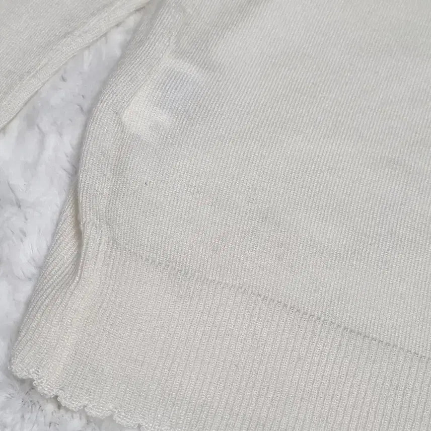 [BUNJANG] Vintage Ivory Lace Knit Sweater / 일본 빈티지 일브 아이보리 레이스 니트