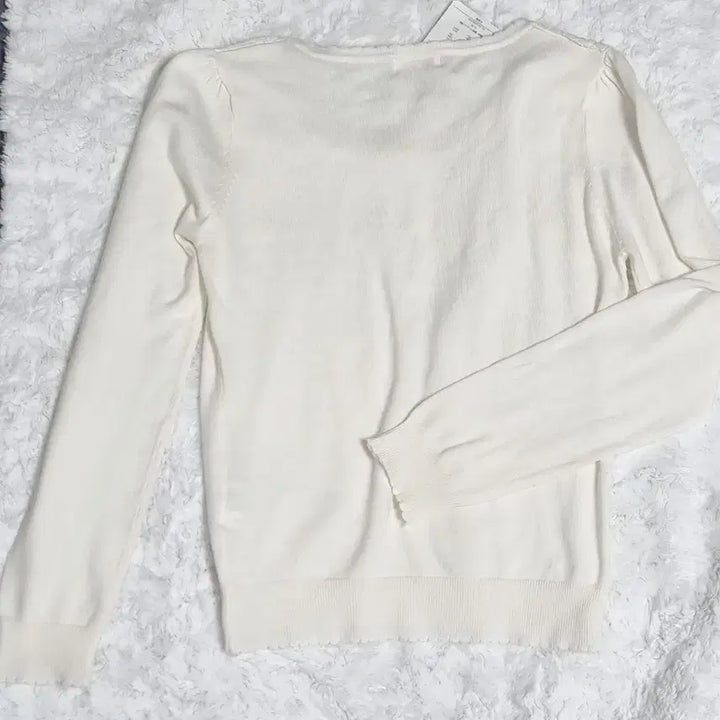 [BUNJANG] Vintage Ivory Lace Knit Sweater / 일본 빈티지 일브 아이보리 레이스 니트